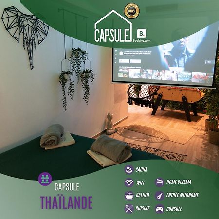 Capsule Thailande I Sauna I Balneo I Console I Jeux En Bois I Cinema I Cour Interieure Trith-Saint-Leger Kültér fotó