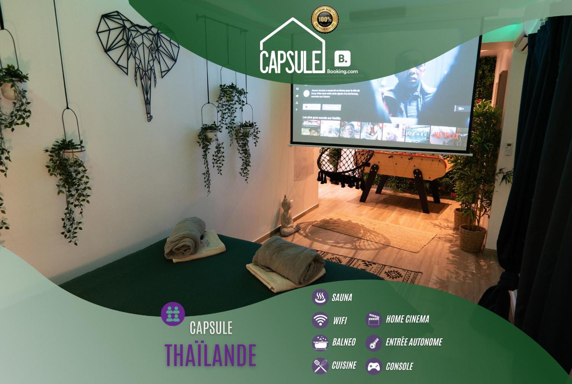 Capsule Thailande I Sauna I Balneo I Console I Jeux En Bois I Cinema I Cour Interieure Trith-Saint-Leger Kültér fotó